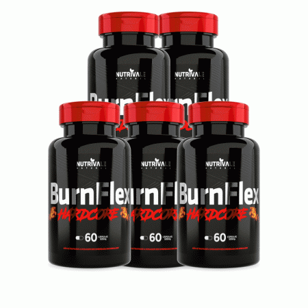 Burnflex Hardcore 60 Caps 500mg 5 Unidades Saude Emagrecedor - Linduras