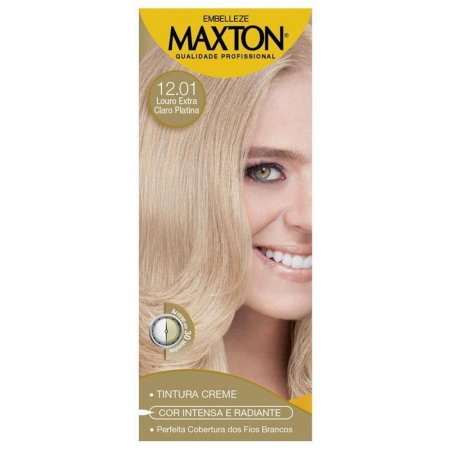 Tintura maxton 12.01 Louro Extra Claro Platina