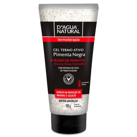 Gel termo ativo Pimenta Negra 200g