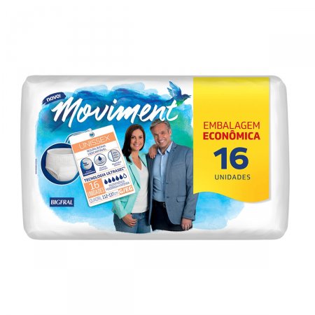 Roupa Íntima Descartável Bigfral Moviment Tamanho G/XG