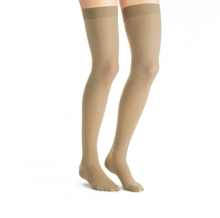 Meia de Compressão JOBST UltraSheer 20-30mmHg Meia-Coxa Dot Aberta Natural XG