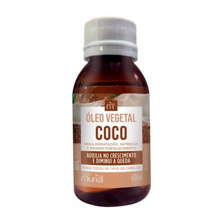 Óleo Vegetal de Umectação Capilar Muriel Coco com 60ml