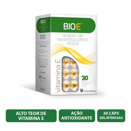 Suplemento Vitamínico Bio E 400UI com 30 cápsulas