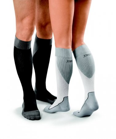 Meia Elástica Panturrilha 15-20mmHg Cinza - M - Jobst Sport