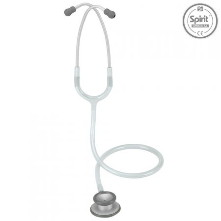 Estetoscópio Spirit Pro-Lite Adulto Cinza Transparente