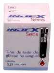 50 Tiras Reagentes Fitas Injex Sens