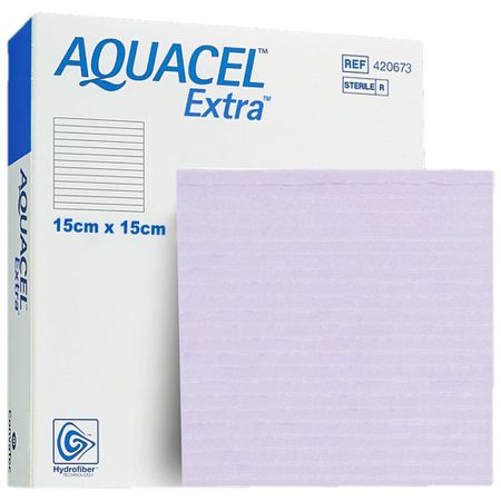 Curativo Aquacel Extra Convatec - 15 Cm X 15 Cm - 420673