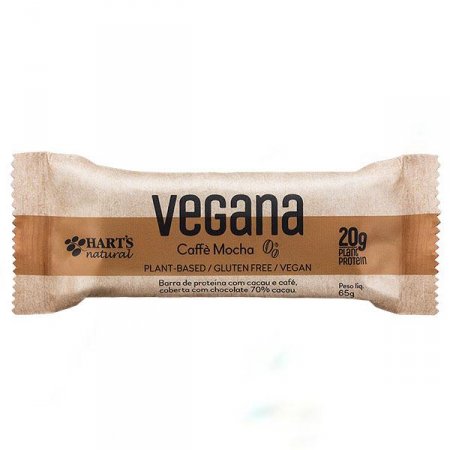 Barra de Proteína com Cacau e Café Hart's Natural 70g