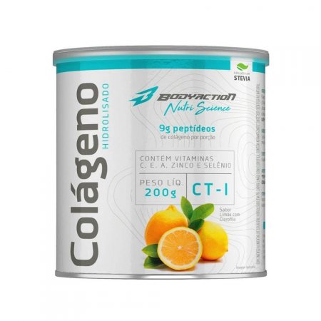 Colágeno Hidrolisado CT-I (200 g) - Limão Clorofila - Body Action