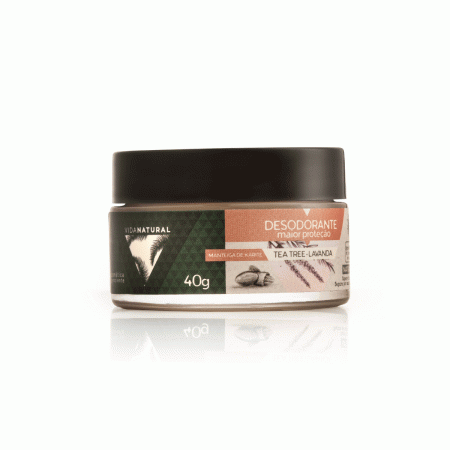 Desodorante em Pasta 100% Natural 40g Sem Alumínio e Vegano