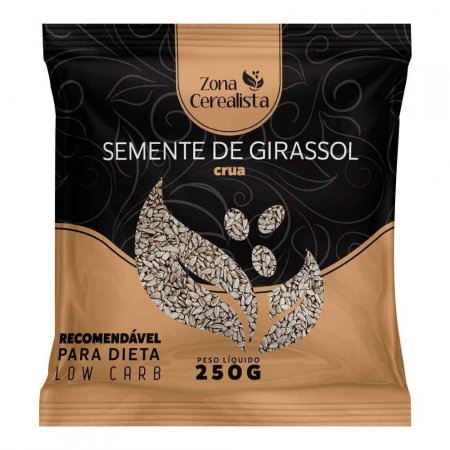 Semente De Girassol Crua Sem Casca Zona Cerealista 250g