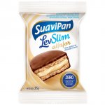 ALFAJOR LEVSLIM SABOR CHOCOLATE BRANCO 25g / DISPLAY C/ 12 UNID.