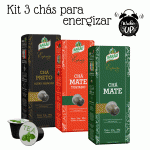 Chá Energia Erva Mate, Chá Preto e Mate Tostado 30 cápsulas