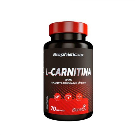 L-Carnitina Biophisicus 500mg 70 cápsulas Bionatus