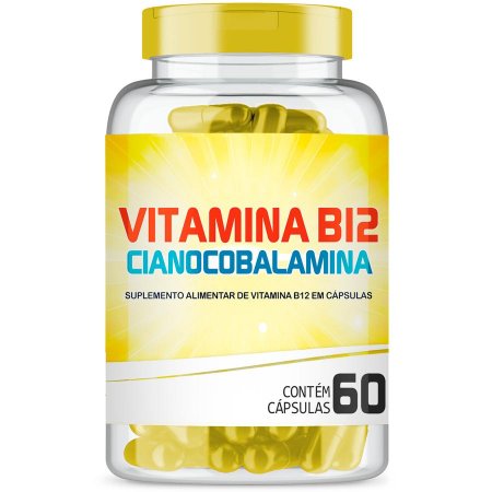 Vitamina B12 Cianocobalamina 60 Cápsulas Us Sport Nutrition