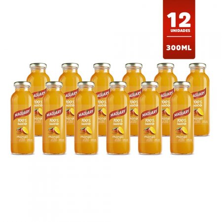 KIT SUCO DE MANGA 100% MAGUARY 300ML  - CAIXA 12 UNIDADES