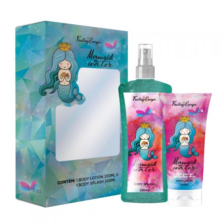 Kit Mermaid Water 200ml (Body Lotion + Body Splash)