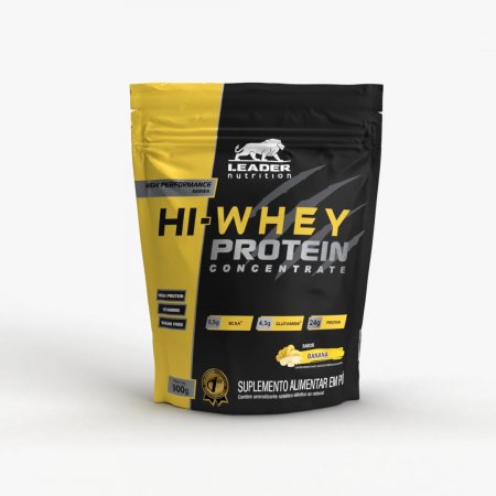 Hi-Whey Protein Concentrate 100% Banana 900g Leader Nutrition