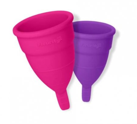 Kit 2 Coletores Menstruais Coloridos - Grande