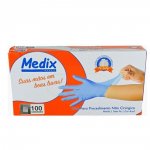 Luva Procedimento Nitrilica Medix Azul  Tamanho P