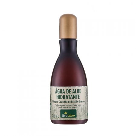 Hidratante Facial e corporal Livealoe Água de Aloe Veracom Óleos Vegetais Natural 210ml