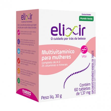 Multivitamínico para Mulheres Elixir 60 tabletes