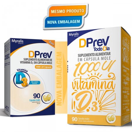 DPrev Todo Dia 1000UI com 90 cápsulas