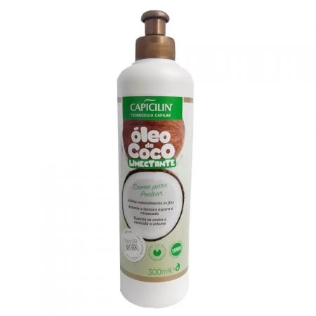 Creme De Pentear Óleo De Coco Umectante  Capicilin 300Ml