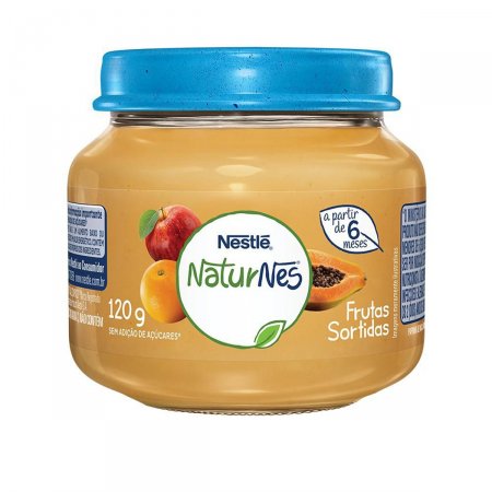 Papinha Nestlé Naturnes Sabor Frutas Sortidas com 120g