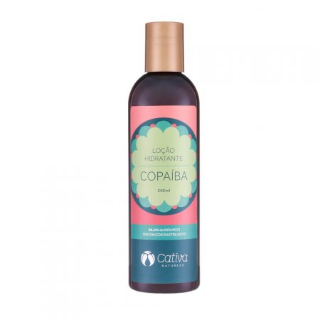 Loção Hidratante Corporal Natural de Copaíba 240ml   Cativa Natureza