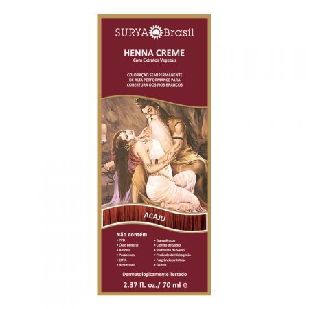 Henna Creme Natural 70ml  Surya Brasil