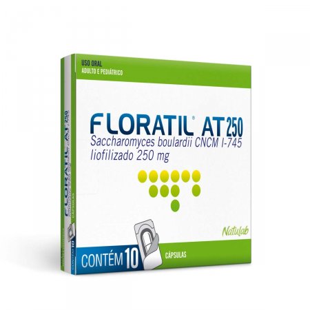 Floratil AT 250mg com 10 cápsulas