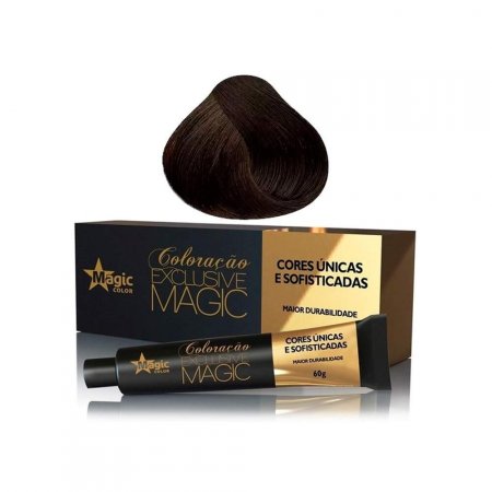 Coloração 4.77 Castanho Médio Marrom Intenso Magic Color 60G