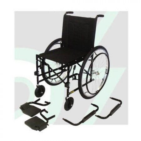 Cadeira de Rodas Pneus Maciços M2000 Preta CDS