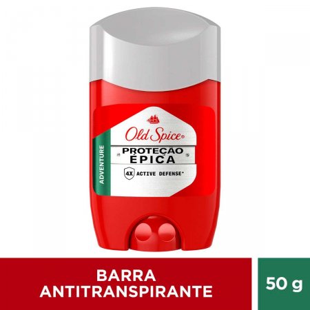 Desodorante Antitranspirante em Barra Old Spice Adventure Proteção Épica com 50g