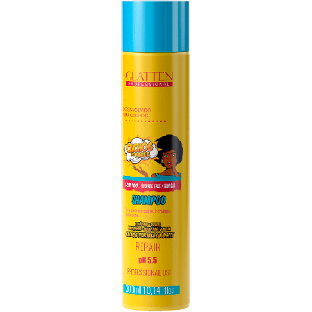 Glatten Professional Cachos do Poder - Shampoo Repair Sem Sulfato 300ml