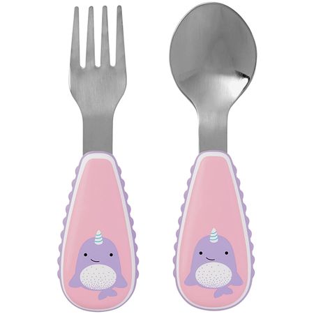 Kit de Talheres Zoo Baleia Narval (12m+) - Skip Hop 3706 KIT DE TALHERES ZOO BALEIA NARVAL