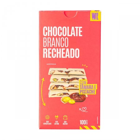 Chocolate Branco Choconutz Tâmara e Pistache com 100g