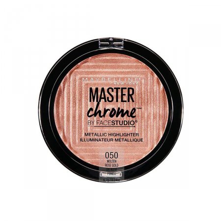 Iluminador em Pó Maybelline Face Studio Master Chrome Molten Rose Gold com 6,7g