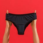 Calcinha Absorvente Menstrual Biquíni preto - Yuper