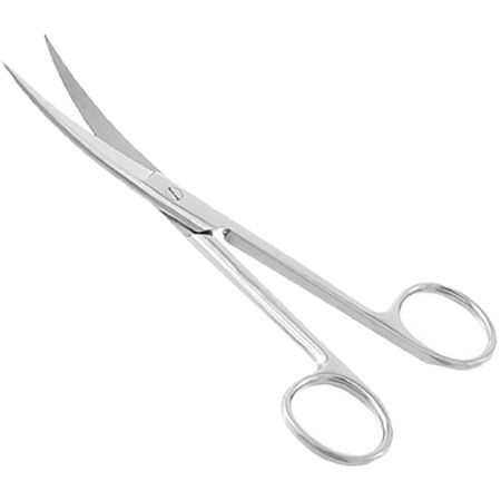 Tesoura Cirúrgica Abc - Fina Fina - 15 Cm - Curva