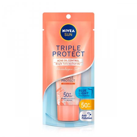 Protetor Facial Nivea Sun Triple Protect  Antiacne FPS50 com 40ml