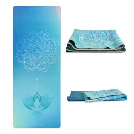 Tapete Yoga Dobrável Viagem Meditação - Aveludado 1,5mm