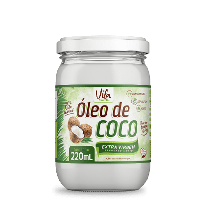 Óleo de Coco Extra Virgem 220ml - Vila Alimentos