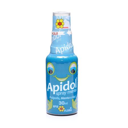Apidol Menta Spray - Propolis Menta e Mel 30Ml - Apis Flora