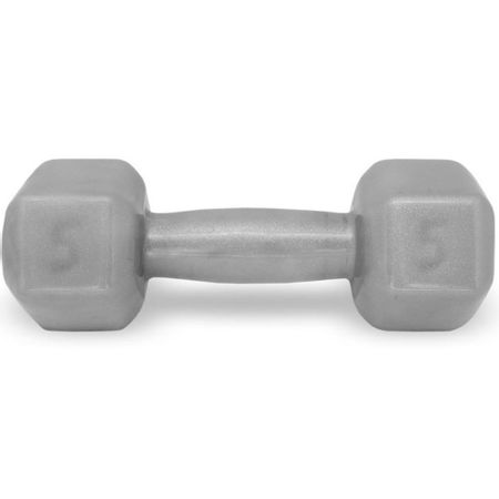 Halter Acte Sports 5 Kg - Emborrachado Sextavado Cinza