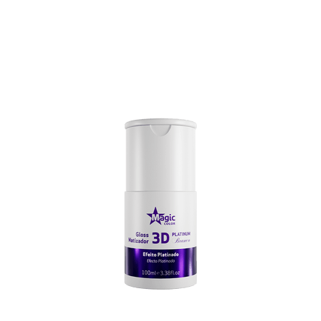 Mini Matizador 3D Platinum Branco - Efeito Platinado - 100ml