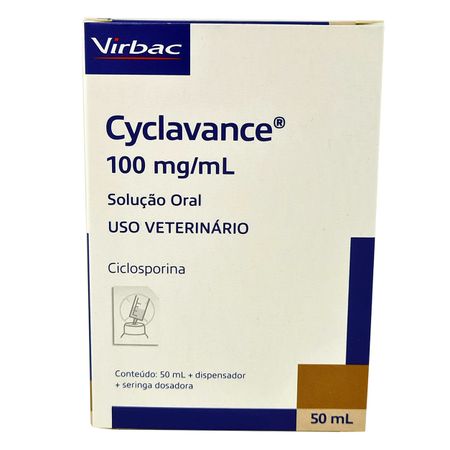 Cyclavance Virbac 50ml 100 mg/mL Cães
