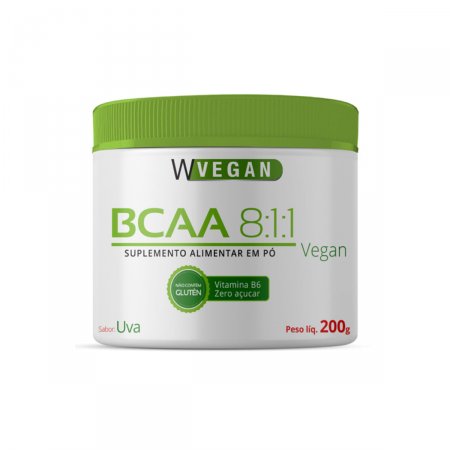 Combo 1 Glutamina 200g + 1 BCAA 200g Uva + 1 Creatina 200G WVegan
