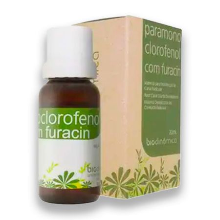 Paramonoclorofenol com Furacin 20ml - Biodinâmica Paramonoclorofenol + - Furacin 20ml - Biodinâmica